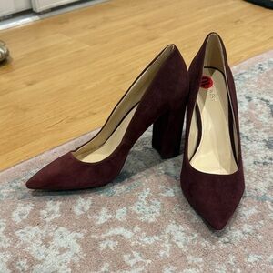 Nine West Burgundy Heels